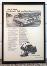 Framed original Classic Car ad