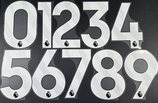 2023 - 2025 OFFICIAL AVERY DENNISON PREMIER LEAGUE WHITE KIDS SIZE NUMBERS 180MM