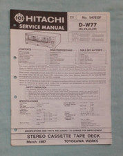 Hitachi  D-W77  Stereo