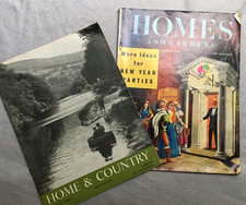 x2 Vintage Magazines 'Homes and Gardens' 1959 and 'Home & Country' 1953