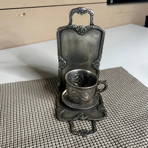 Vintage silver tone ornate - vintage,