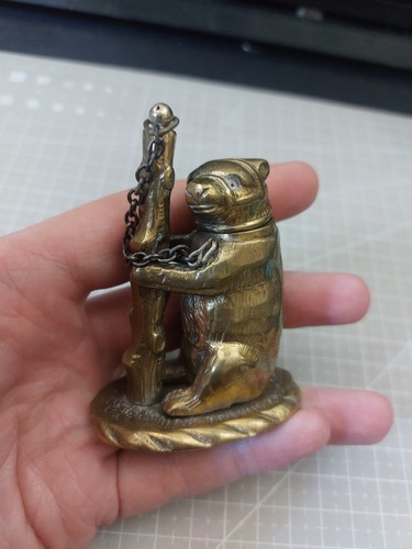 Vintage brass decorative vesta - brass,