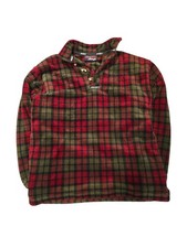 Musto Men's Vintage Plaid 1/4 Button Fleece Jumper Medium Size