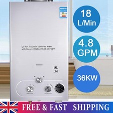 18L Tankless Propane Gas Water