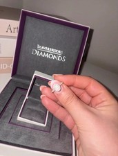 9ct white gold diamond cluster