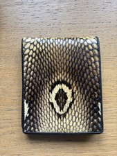 Cobra Snake Skin Wallet Genuine Leather
