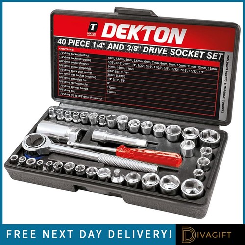Professional 40pc 3 8 - 40pc, 1/4"