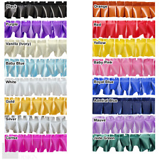 Pleated Ribbon Easy Pleat Funeral Tribute Rosette Florist Edging 16 colours