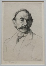 William Strang RA RE – Portrait of Thomas Hardy – Original Etching