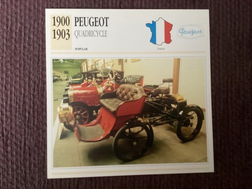 Peugeot quadricycle - peugeot,