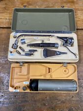 VINTAGE KEELER OPHTHALMOSCOPE - OTOSCOPE IN RETRO CASE - SPARES PROP COLLECTIBLE