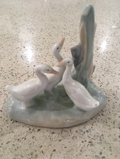 Lladro Nao Geese: 3 figures, VGC, porcelain, made in Spain