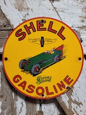 VINTAGE SHELL PORCELAIN SIGN
