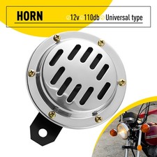 Classic 12V Motorcycle Horn Chrome Slit Universal Motorbike Horn 110Db 100Mm 1x