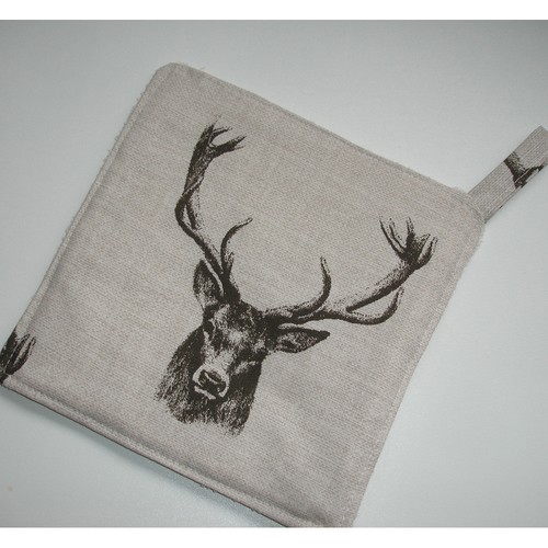 Stag head chefs pot grab - chefs, mat