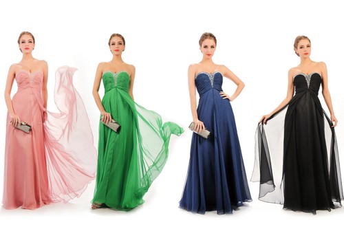 Hbh evening dress - with, silver