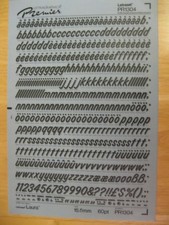 .1 x Letraset Rub-on Black