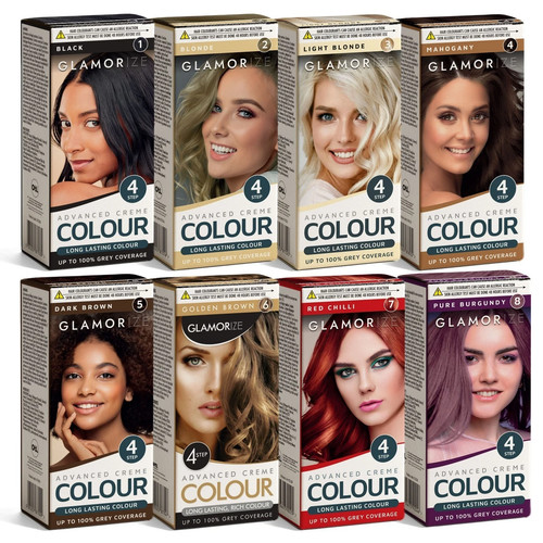 2pk hair dye - permanent, colour