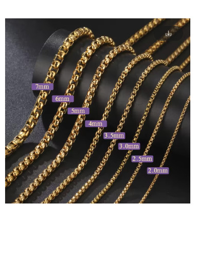 Stainless steel box - box, chain