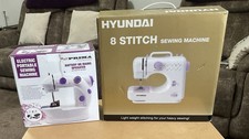 2 Lightweight Portable Sewing Machines, 1 Hyundai And 1 Prima. Both Working
