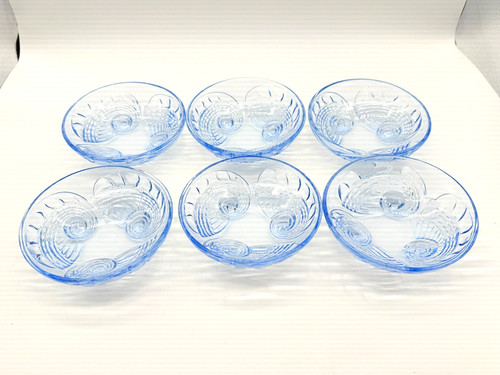 Crown crystal blue glass - 6,