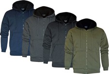 Sherpa Lined Hoodie Zip Up