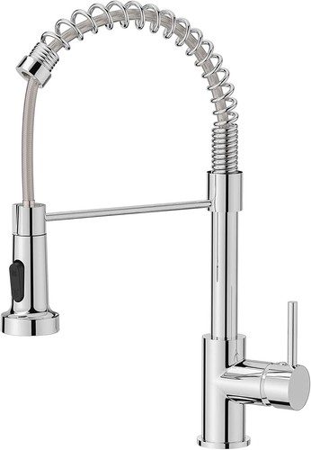 Chrome spring kitchen mixer - chrome,