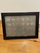 Pre Decimal Coin Display Frame For Sixpence 24 Slots Collection Rare