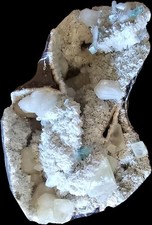 Large apophyllite and stilbite - apophyllite,