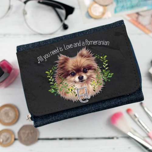 Personalised pomeranian purse - personalised,