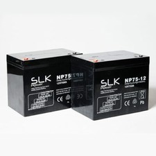 MOBILITY SCOOTER BATTERIES 2 x 12v SLK POWER 75AH MOBILITY SCOOTER BATTERIES 