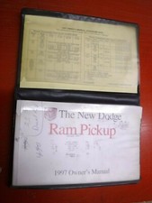 1997 DODGE RAM PICK UP TRUCK  FACTORY OWNERS MANUAL OPERATORS GLOVE BOX BOOK