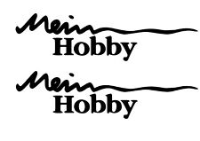 My Hobby Motorhome 2x Camper Stickers Caravan Caravan MY HOBBY...