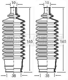 First line steering boot kit - first,