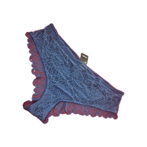 New navy blue lace knickers - new,