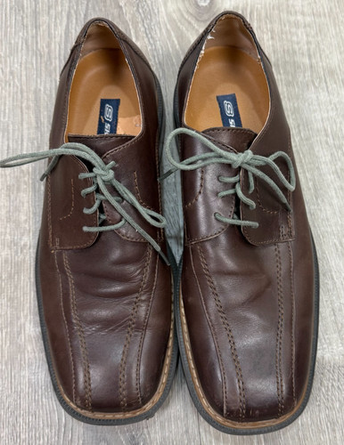 Skechers brown leather derby - skechers,