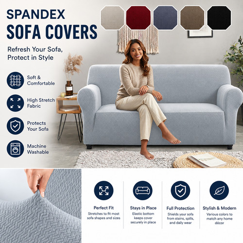 Stretch sofa cover spandex - cover,