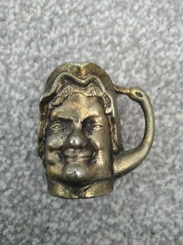 Vintage miniature brass toby - brass,