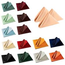 10-100 Plain Polyester Cotton Napkins Dining Towel Napkin Cloth Party Serviettes