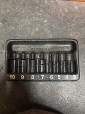 Snap On 1/4 And 3/8 Hex Socket Plastic Tray Organiser 