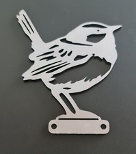 BLUE TIT BIRD  Rusty metal