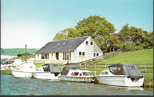 Snaygill, Skipton, N Yorkshire - moorings, canal -District View postcard c.1960s