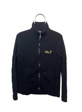 Vintage Jack Wolfskin Black Size L Unisex Zip-up Junper Sweater Fleece High Neck
