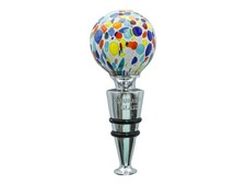 Murano glass bottle - bottle, stopper