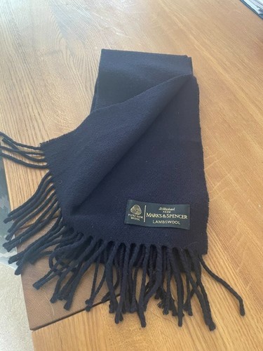 Mens lambswool scarf in - m&s,