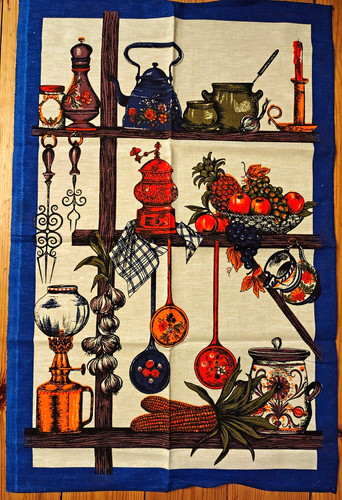 Set vintage retro - of, cotton