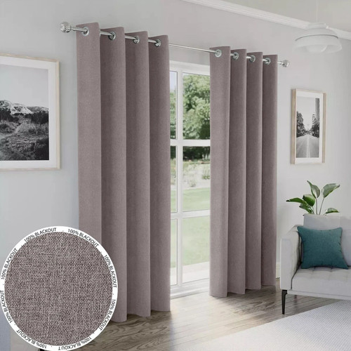 Thick blackout curtains eyelet - blackout,