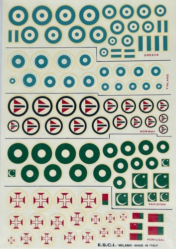 Esci decals 72 scale - esci, 1:72