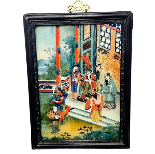Chinese reverse glass painting - chinese,