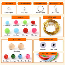 295 PCS Scoobies Strings Kit, Scoubidou Strings, Plastic Lacing Cord Gimp Str...